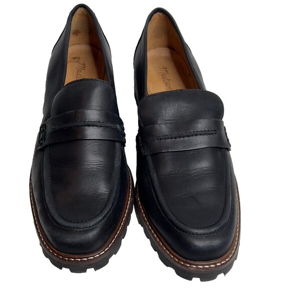 Madewell $158 The Corinne Lugsole Loafer in Black Size 10 NE526 NEW - Picture 2 of 11